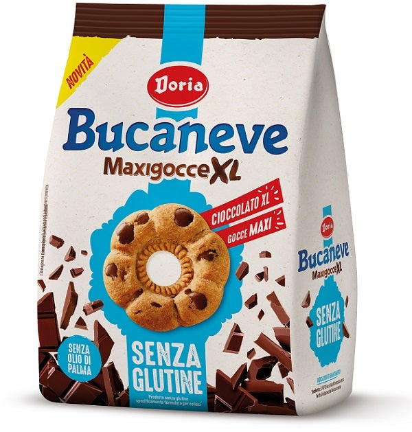 Doria Senza Glutine Bucaneve Biscotti Maxigocce XL 200g