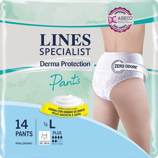 Lines Specialist Derma Protection Plus Pants Unisex 14 Pezzi