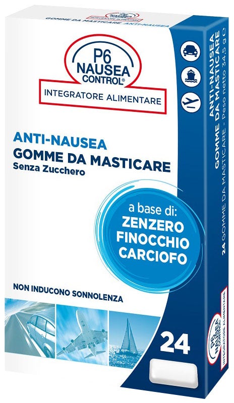 P6 Nausea Control 24 Gomme Da Masticare