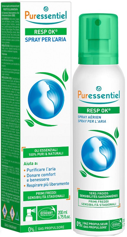 Puressentiel Resp Ok Spray Per L'Aria Con 19 Oli Essenziali 200ml