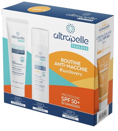 Altrapelle Tenless Crema 30ml + Siero 30ml + Crema Solare 50 ml SPF50+