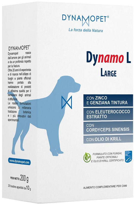 Dynamo L Large Integratore Per Cani 20 Bustine