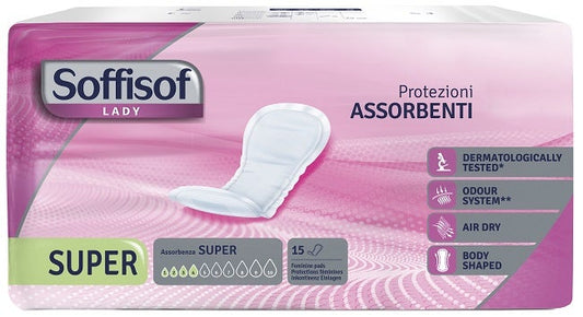 Soffisof Lady Air Dry Assorbenti Incontinenza Super 15 Pezzi