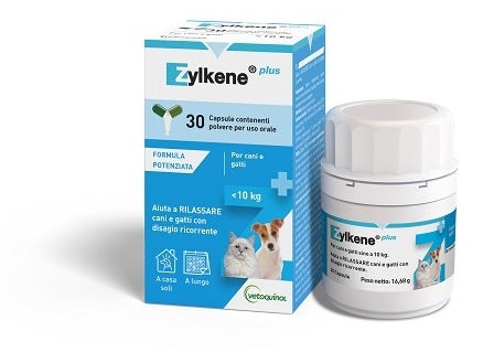 Zylkene Plus Mangime Complementare Per Cani/Gatti <10Kg 30 Capsule