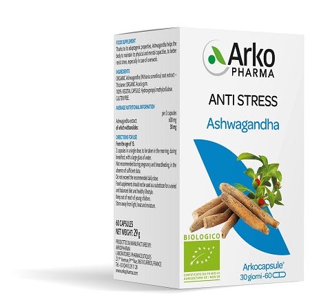 Arkopharma Anti Stress Ashwagandha Bio 60 Capsule