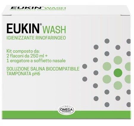 Eukin Wash Kit Igienizzante Rinofaringeo 2x250ml