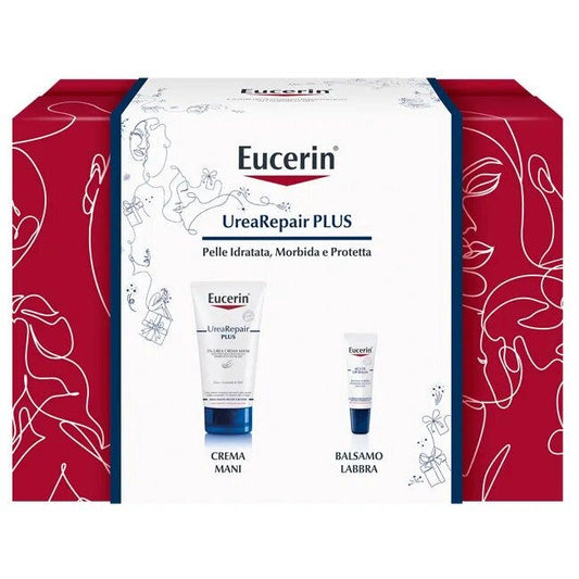 Eucerin Cofanetto UreaRepair Plus Crema Mani 75ml + Balsamo Labbra 10ml