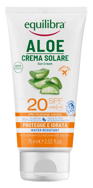 Equilibra Aloe Crema Solare Protettiva/Idratante 75ml SPF20