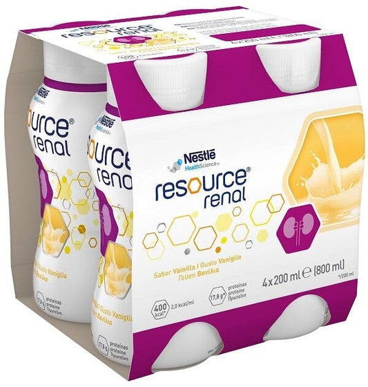 Nestlè Resource Renal Gusto Vaniglia 4x200ml