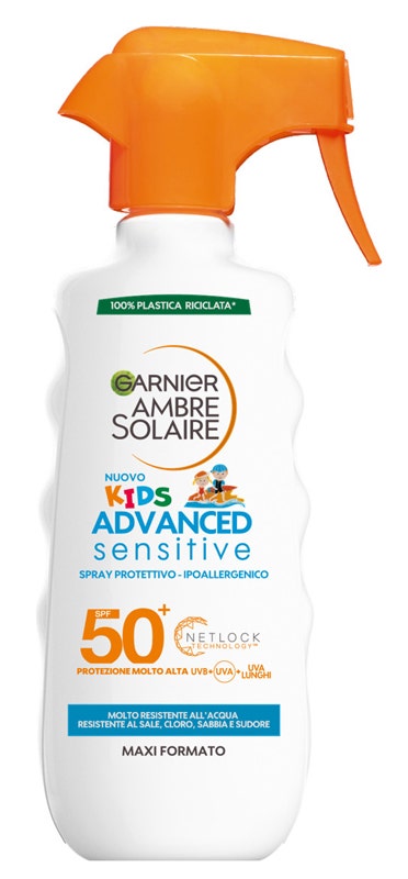 Garnier Ambre Solaire Advance Sensitive Spray Protettivo Bambini 300ml SPF50+