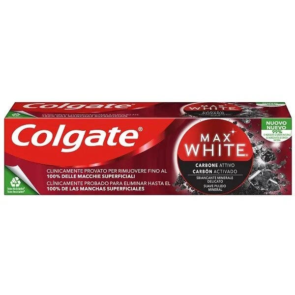 Colgate Dentifricio Sbiancante Max White Carbone Attivo 75ml