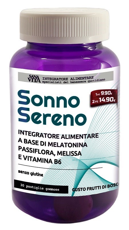 Sanavita Sonno Sereno Integratore 30 Gomme