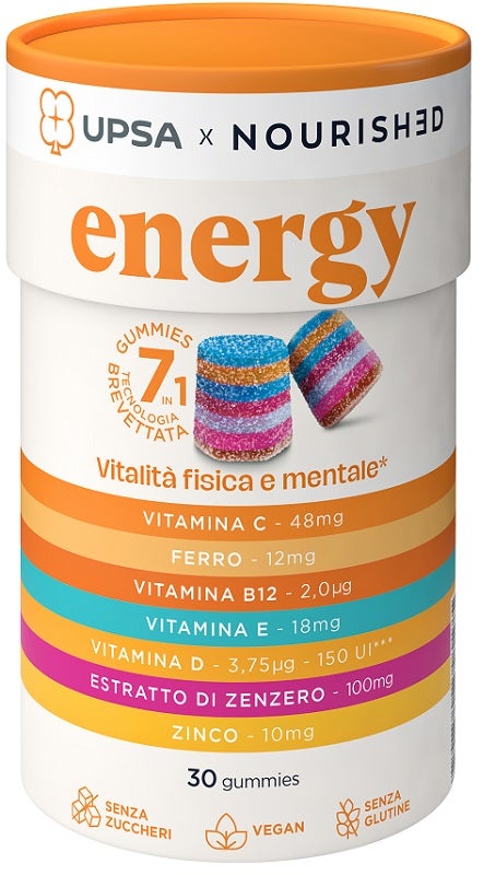 Upsa X Nourished Energy 30 Gummies