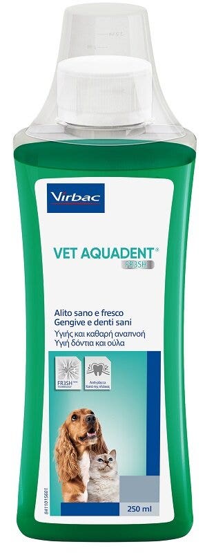 Virbac Vet Aquadent Fresh Igiene Dentale Cani/Gatti 250ml