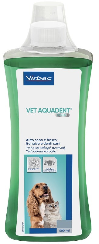 Virbac Vet Aquadent Fresh Igiene Dentale Cani/Gatti 500ml