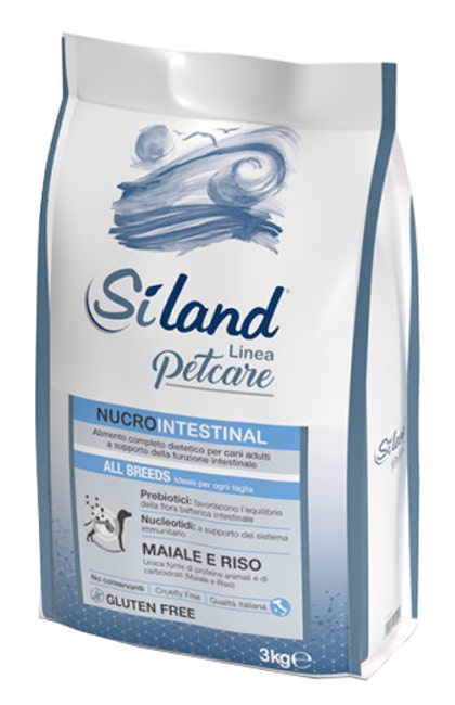 Siland Nucrointestinal Gusto Maiale E Riso Cibo Secco Cani Adulti Sacco 3kg