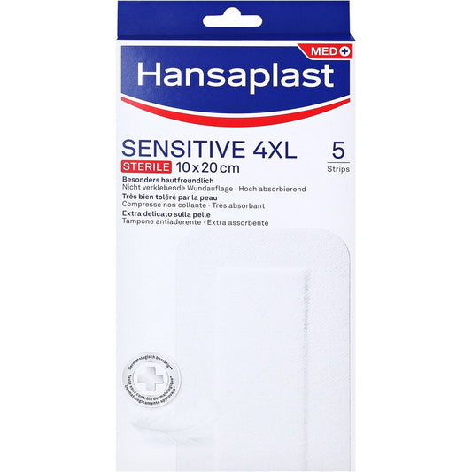 Hansaplast Sensitive 4XL 5 Pezzi 10x20cm