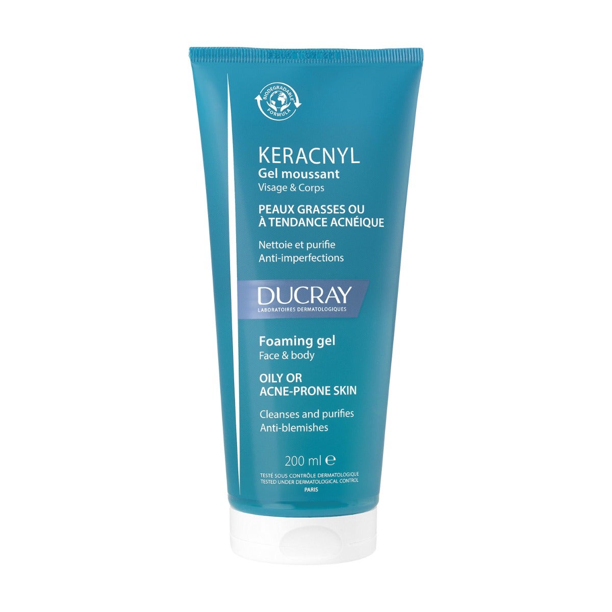 Ducray Keracnyl Gel Detergente Pelle Grassa 200ml