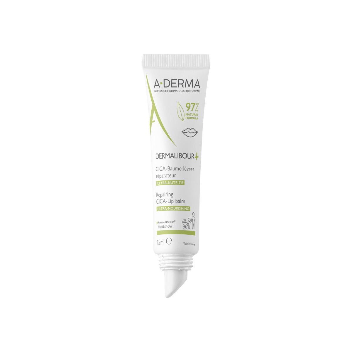 A-Derma Dermalibour+Cica Balsamo Labbra 15ml