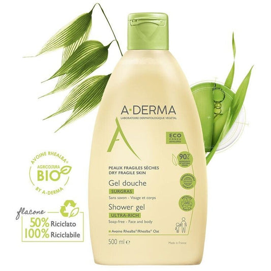 A-Derma Les Indispensables Gel Doccia Sugras 500ml