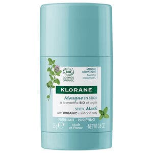 Klorane Maschera Stick Purificante Menta Acquatica Bio 25g