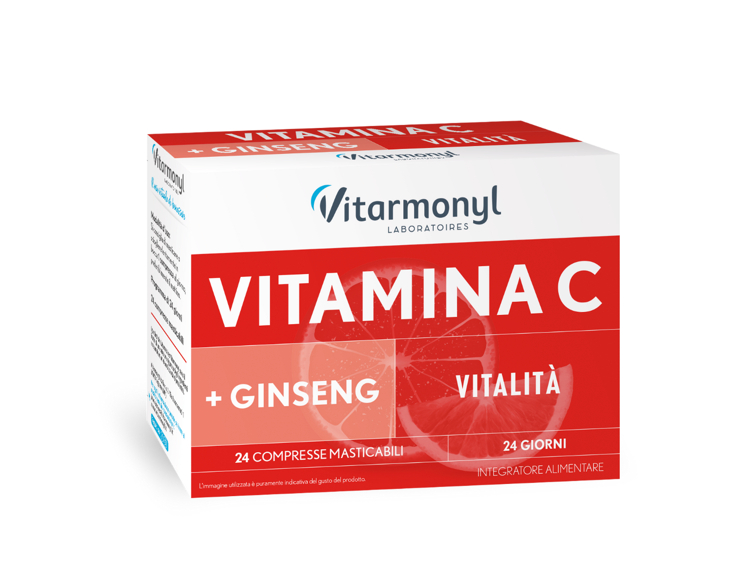 Vitarmonyl Vitamina C + Ginseng 24 compresse masticabili