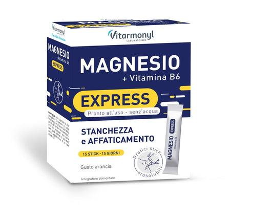 Vitarmonyl Magnesio + Vitamina B6 Express 15 Stick