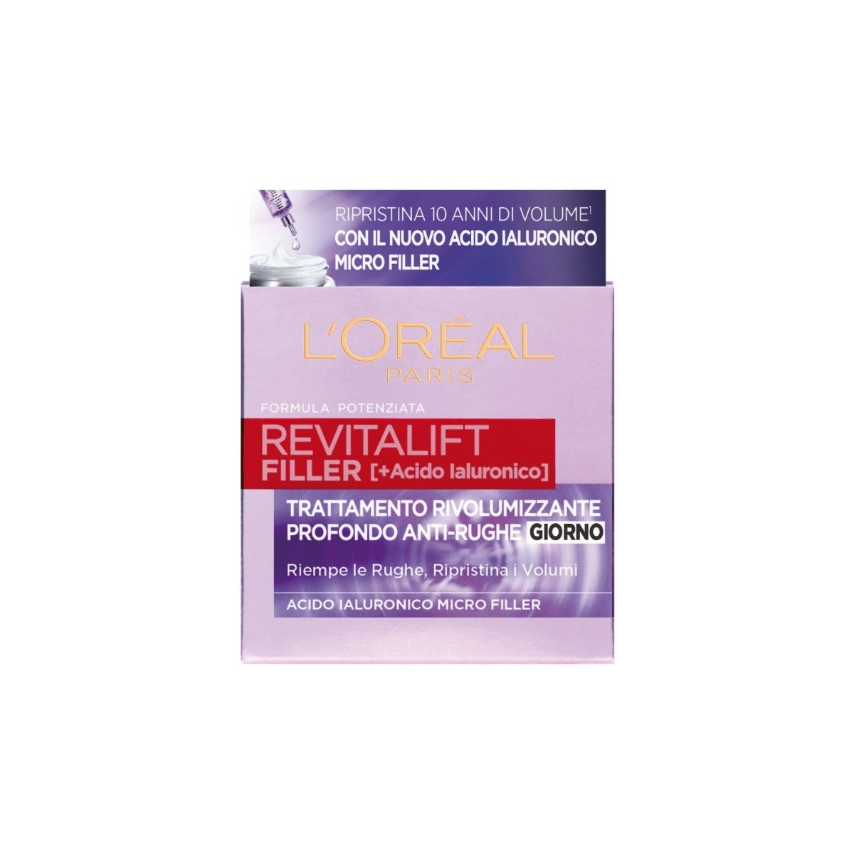 L'Oréal Paris Revitalift Filler Crema Viso Giorno Antirughe Rivolumizzante 50ml