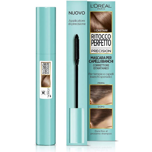 L'Oréal Paris Mascara Istantaneo Ritocco Perfetto Precision Non Macchia 3 Castano 8ml