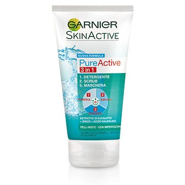 Garnier Pure Active Gel Detergente 3In1 188ml