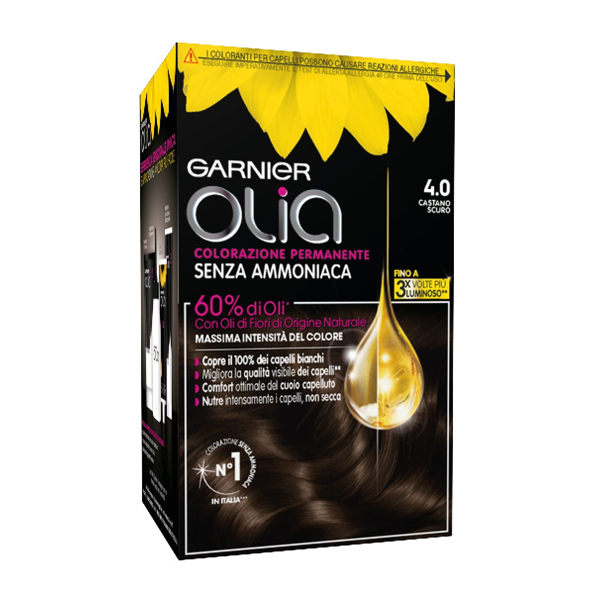 Garnier Olia Tinta Capelli 4.0 Castano Scuro 1 Pezzo