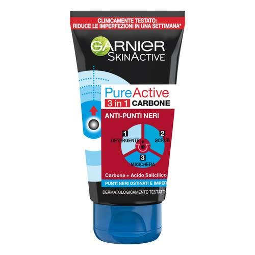 Garnier Pure Active Anti Punti Neri 3In1 Carbone 150ml