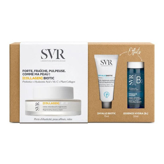 SVR Cofanetto Collagen Biotic 50ml + Hyalu Biotic 15ml + Essence Hydra B3 30ml