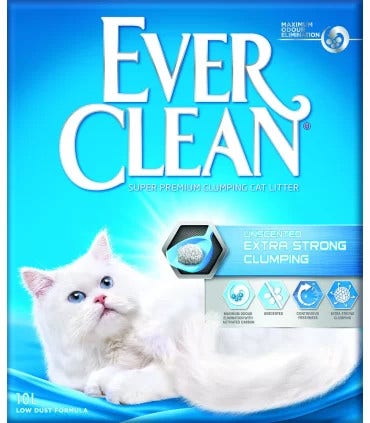 Ever Clean Unscented Extra Strong Clumping 10 Kg