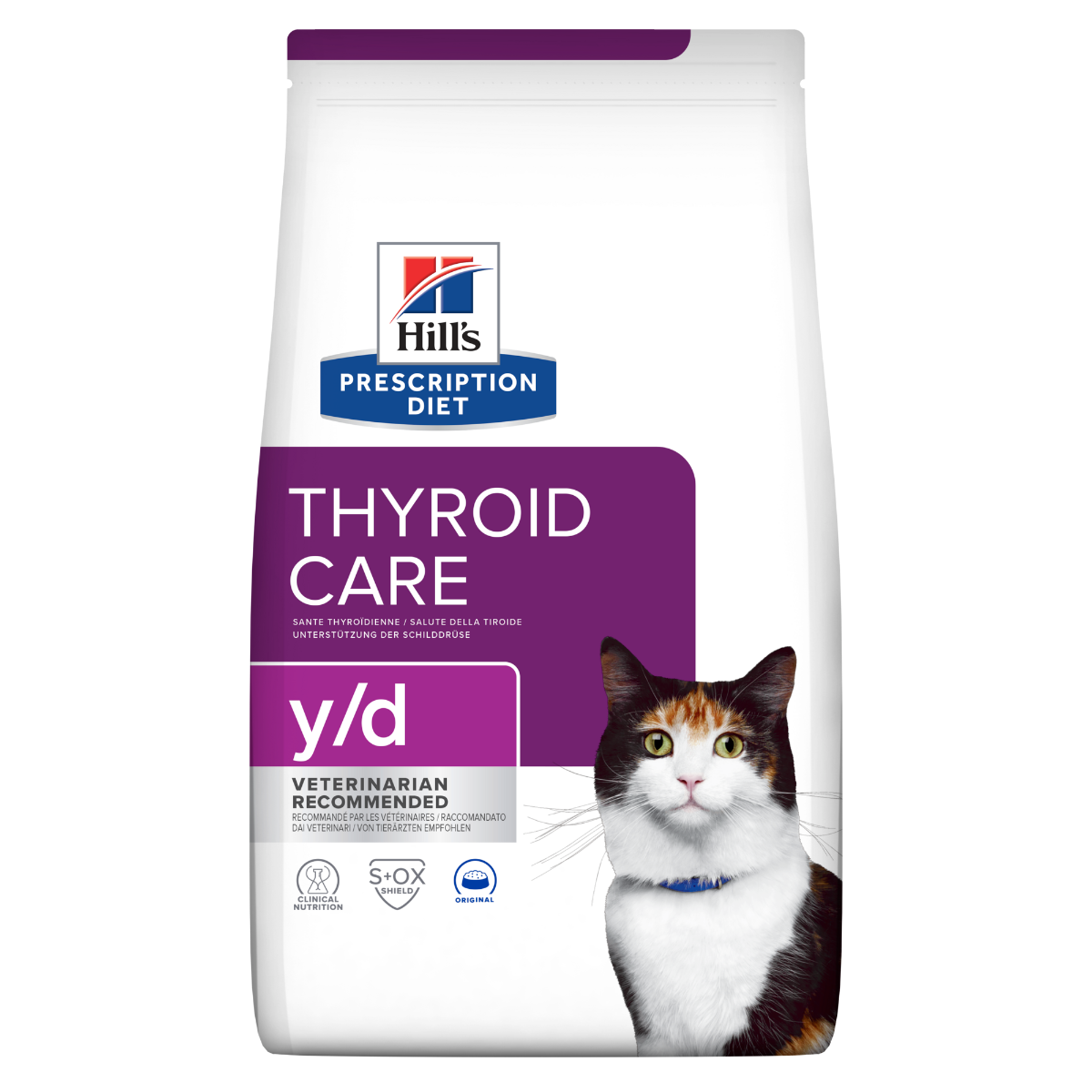 Hill's Prescription Diet Y/D Thyroid Care Crocchette Per Gatti Sacco 3kg