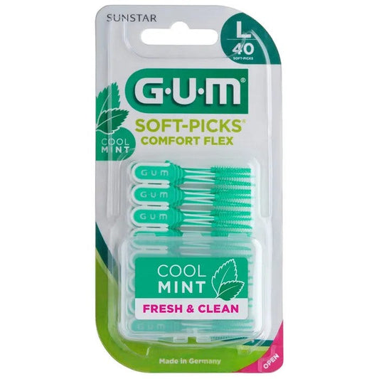 Gum Soft Pick Mint Comfort Flex Large Scovolini 40 Pezzi