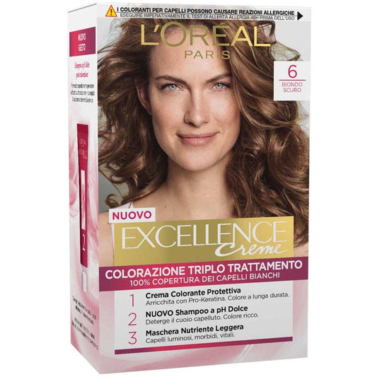 L'Oréal Paris Excellence Tinta Capelli 6 Biondo Scuro 1 Pezzo