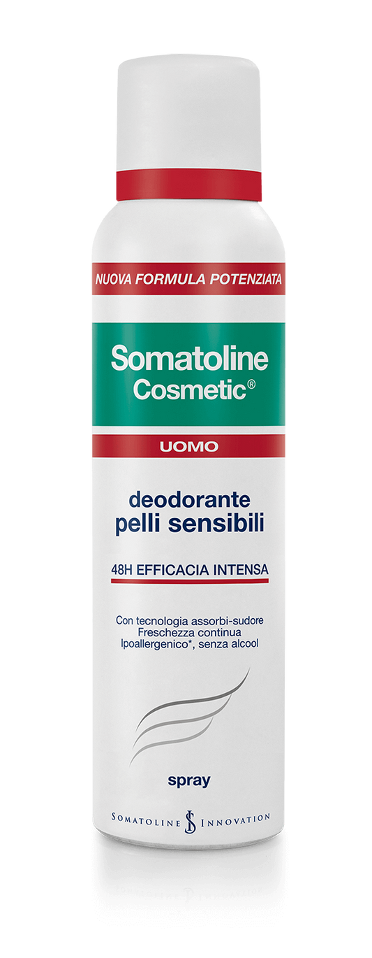 Somatoline Cosmetic Deodorante Uomo Pelli Sensibili Spray 150ml