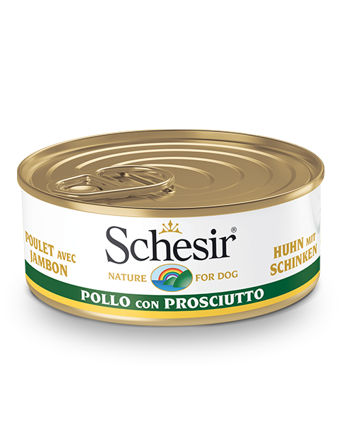 Schesir Pollo Con Prosciutto Cibo Umido Cani Adulti Lattina 150 g