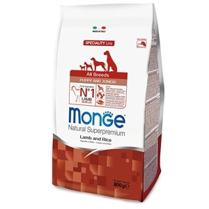 Monge Agnello Riso E Patate Cibo Secco Per Cani Cuccioli Sacco 800g