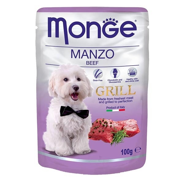 Monge Grill Manzo Cibo Umido Per Cani Adulti 100g