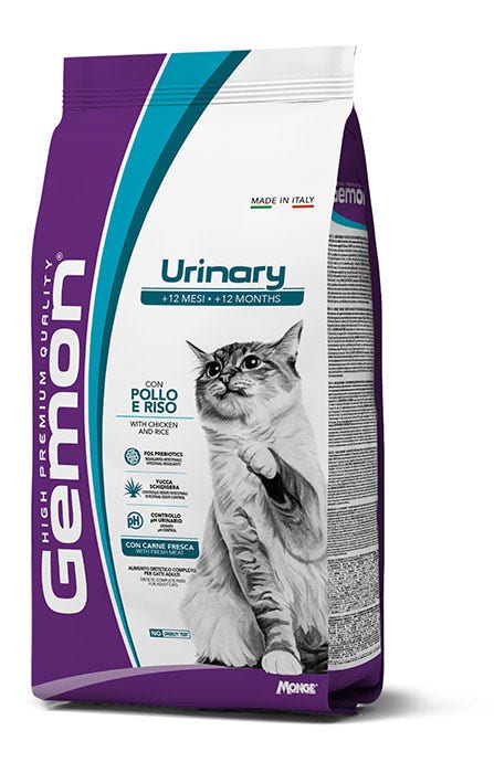 Gemon Cat Urinary Pollo e Riso Cibo Secco Per Gatti Adulti Sacco 7Kg