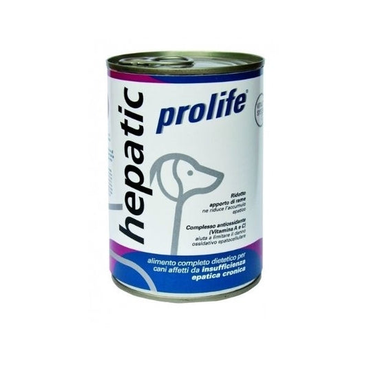 Prolife Veterinary Hepatic Cibo Umido Per Cani Lattina 400g