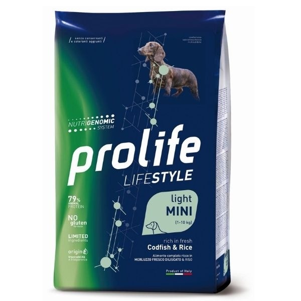 Prolife Dog Life Style Adult Mini Light Codfish & Rice 7Kg