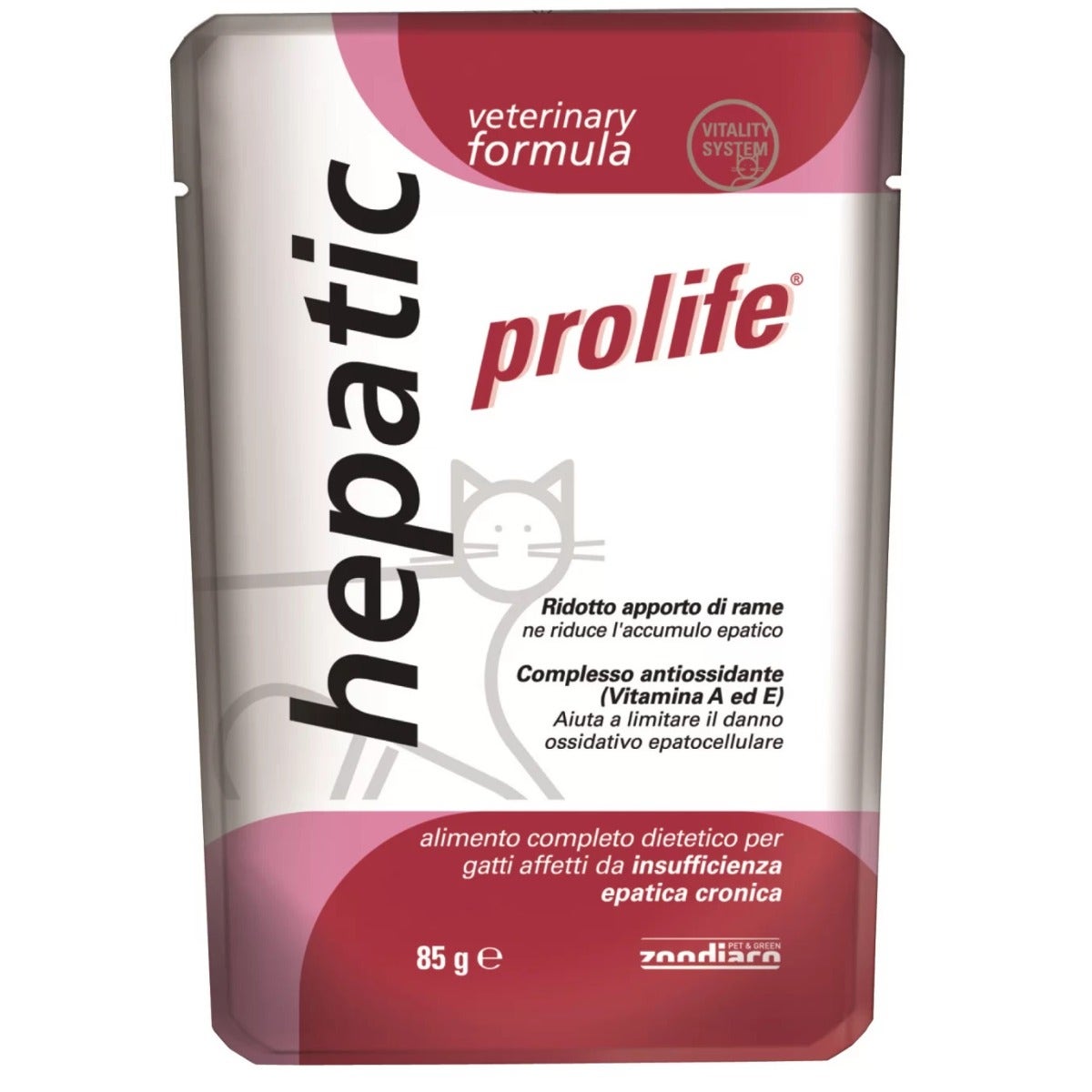 Prolife Veterinary Formula Hepatic Cibo Umido Per Gatti Bustina 85g