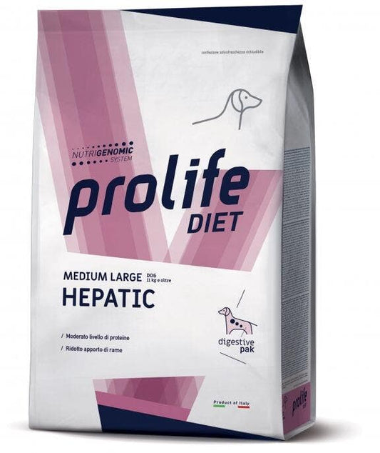 Prolife Hepatic Diet Cibo Secco Per Cani Taglia Media/Grande Sacco 2Kg