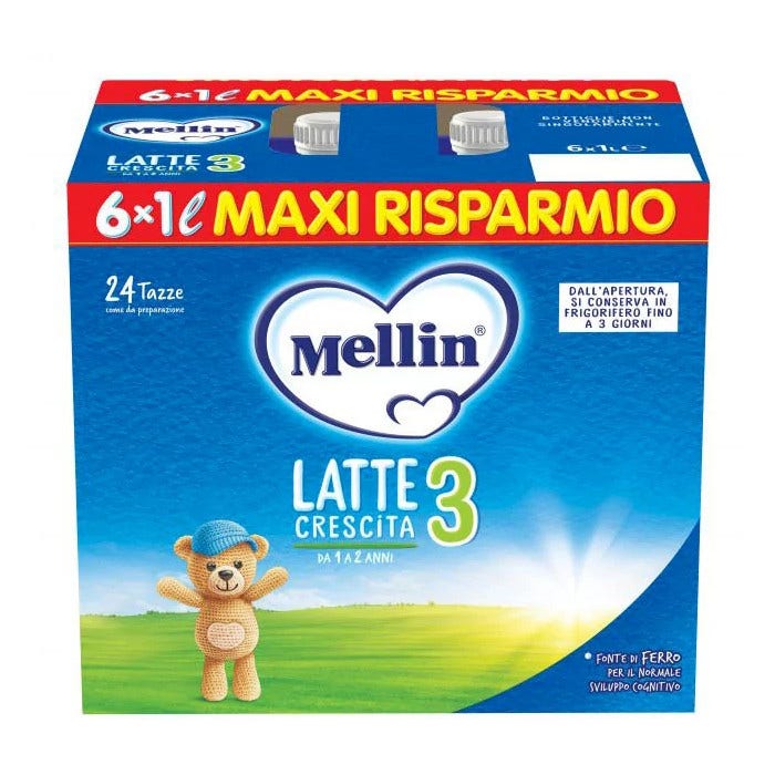 Mellin 3 Latte 6x1000ml