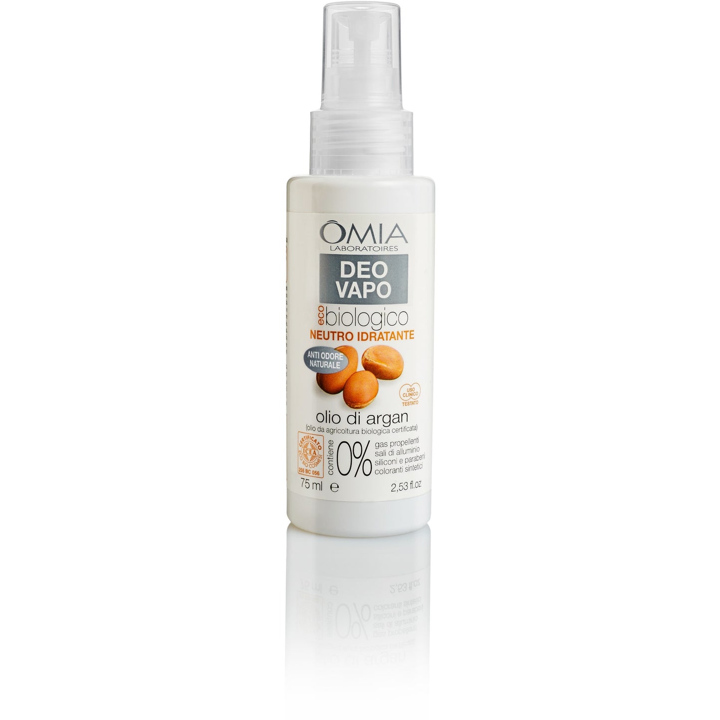 Omia Deo Vapo Eco Biologico Idratante Con Olio Di Argan 75ml