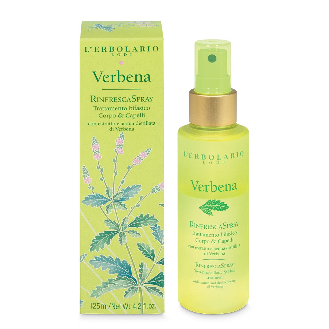 L'Erbolario RinfrescaSpray Corpo & Capelli Verbena 125ml