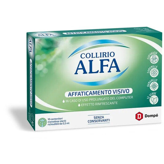 Collirio Alfa Affaticamento Visivo 10 Contenitori Monodose